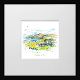 Print Open Edition Landscapes - Newcastle Co. Down-12 x 12-Small Flat Black Frame