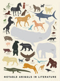 Notable Animals In Literature Unframed