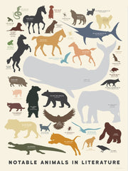 Notable Animals In Literature Unframed