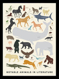 Notable Animals In Literature Black frame