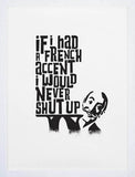 Oh La La-50 x 70-White Frame