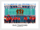 Sport - Football - Old Trafford-40 x 30-White Box Frame (No Mount)