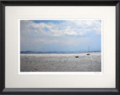 Other - On A Silver Sea Black Bevelled Frame 