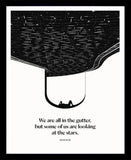 Oscar Wilde - Looking At The Stars Black Box Frame
