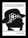 Oscar Wilde - Idea-38 x 53.5-Flat Black Frame
