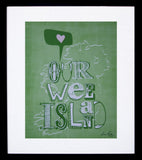 Ireland Our Wee Island Framed