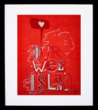 Our Wee Island Framed