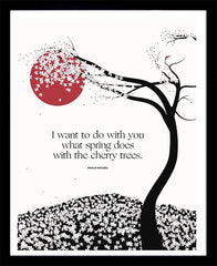 Pablo Neruda - Spring -Black Box Frame