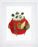 Animals - Panda  Frame White 