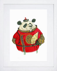 Animals - Panda  Frame White 