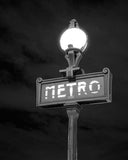 Paris Metro Stop Unframed