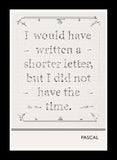 Pascal - Shorter Letter Frame Black