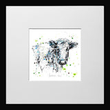 Print Open Edition Animals - Pastures-12 x 12-Small Flat Black Frame
