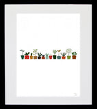 Plants Black Frame