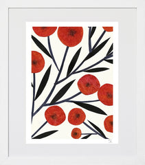 Poppies White Box Frame