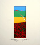 Poppies In Tuscany Unframed