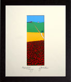 Poppies In Tuscany Black Frame 