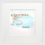 Portstewart Small Flat White Frame
