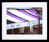 Paris In Purple - Shop Awning Framed