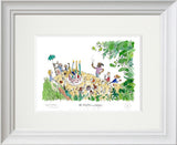 Quentin Blake 90th Birthday - Mr Filkins in the Desert - Framed