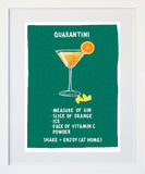 Lockdown - Quarantini White Frame