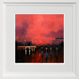 Print - Queens Road, Exodus-56 x 56-Chunky White Frame