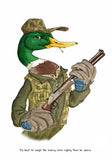 Animals - Duck (Shakespeare Quote) Unframed