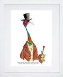Animals - Pheasant Shakespeare Quote Frame White 