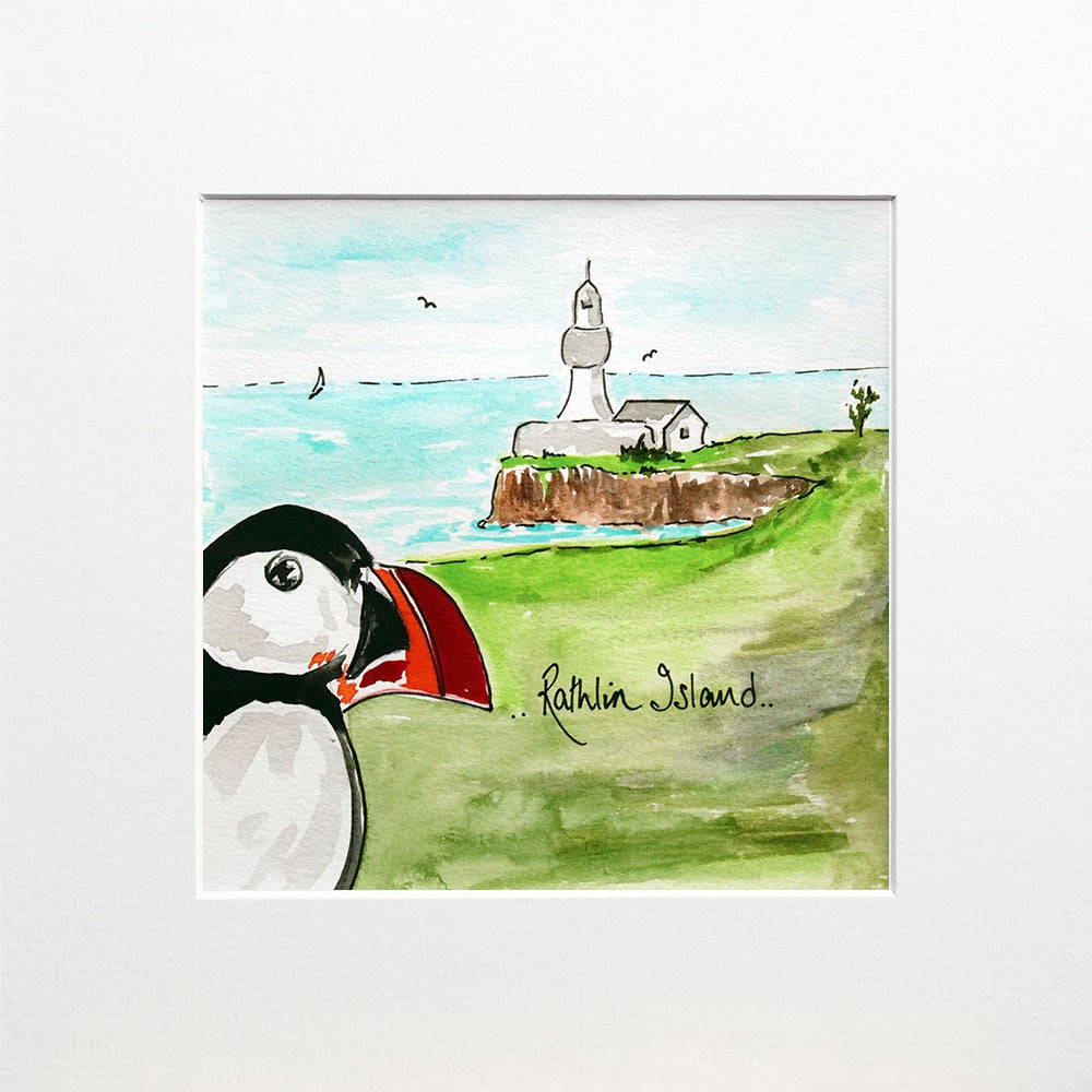 Sam Button | Rathlin Island With Puffin | Yard Gallery