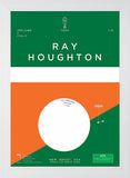Republic of Ireland - Ray Houghton vs Italy 1994-30 x 42-Flat White Frame