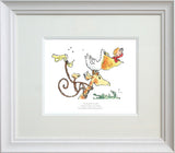 Roald Dahl Giraffe, Pelly and Me - No Book Ever Ends White Frame