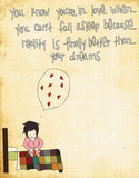 You Know You Are In Love Unframed