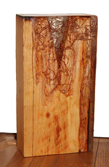 Reclaimed Antique Pine Wood And Resin Light Sculpture 2