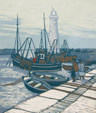 Linocut Print - Co Down Donaghadee