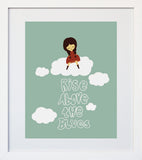 Rise Above The Blues White Frame