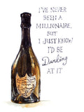 Drinks Champagne - Don Perignon Unframed