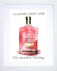 Drinks Gin - Copeland White Frame