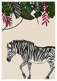 Savannah Zebra Unframed