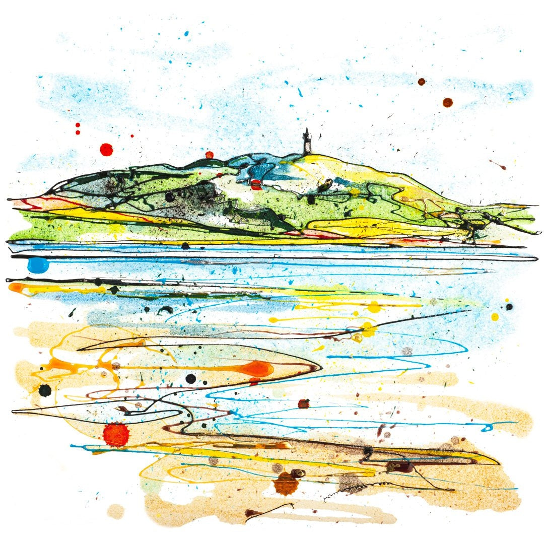 Print Open Edition Landscape - Scrabo From The Lough