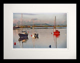 Co Down - Scrabo from Sketrick Flat Black Frame