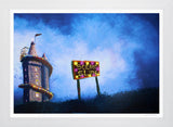 Scrabo Slide - Flat White Frame