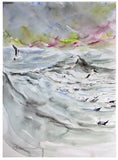 Original - Seagulls In A Storm Unframed
