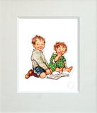Alfie & Annie Rose Reading Unframed