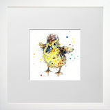 Print Open Edition Animals - Sherbet-12 x 12-Small Flat White Frame
