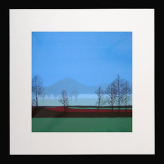Silver Birches Black Frame 12.5 x 12.5