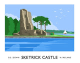 Co Down - Sketrick Castle Unframed 40x30