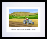 Co Down - Slieve Croob Frame Black 40x30 With Mount