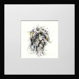 Print Open Edition Animals - Slippers-12 x 12-Small Flat Black Frame