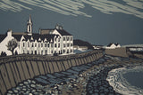 Linocut Print - Co Down South Promenade, Newcastle 2005