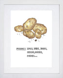 Food - Potatoes White Frame